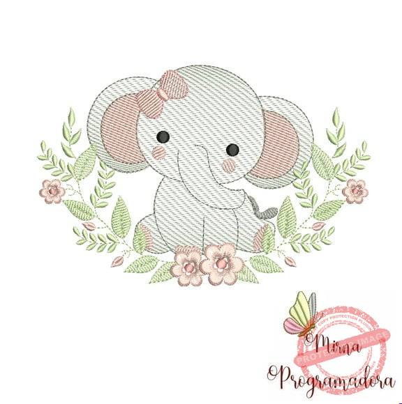 matriz-de-bordado-elefante-raminho-matrizes-de-bordado-programadora-mirna Matriz de Bordado - Elefante Raminho - Imagem 1