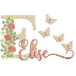 Matriz de Bordado - Elise (fazemos Qualquer Nome)