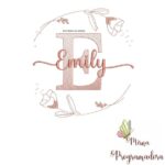 Matriz de Bordado - Emily (fazemos Qualquer Nome)