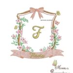 Matriz de Bordado - Flavia Brasao Raminho Flores