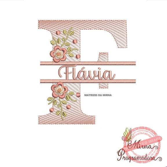 matriz-de-bordado-flavia-fazemos-qualquer-nome-embroidery Matriz de Bordado - Flávia (fazemos Qualquer Nome) - Imagem 1