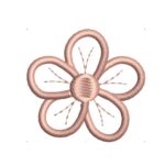Matriz de Bordado - Flor 3d