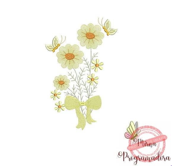 matriz-de-bordado-flores-design Matriz de Bordado - Flores - Imagem 1