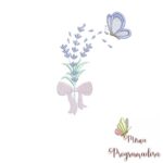 Matriz de Bordado - Flores e Borboleta