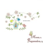 Matriz de Bordado - Flores Gaiola