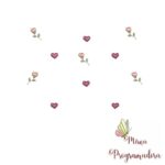 Matriz de Bordado - Florzinhas e Corações