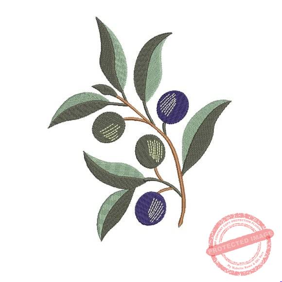matriz-de-bordado-folhas-e-fruto-xxx Matriz de Bordado - Folhas e Fruto - Imagem 1
