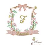 Matriz de Bordado - Franciele Brasao Raminho Flores