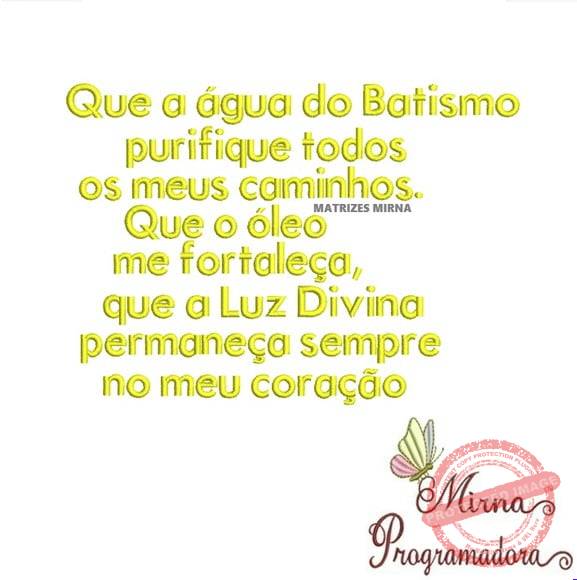 matriz-de-bordado-frase-agua-do-batismo-jef Matriz de Bordado - Frase Água do Batismo - Imagem 1