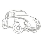 Matriz De Bordado - Fusca Contorno