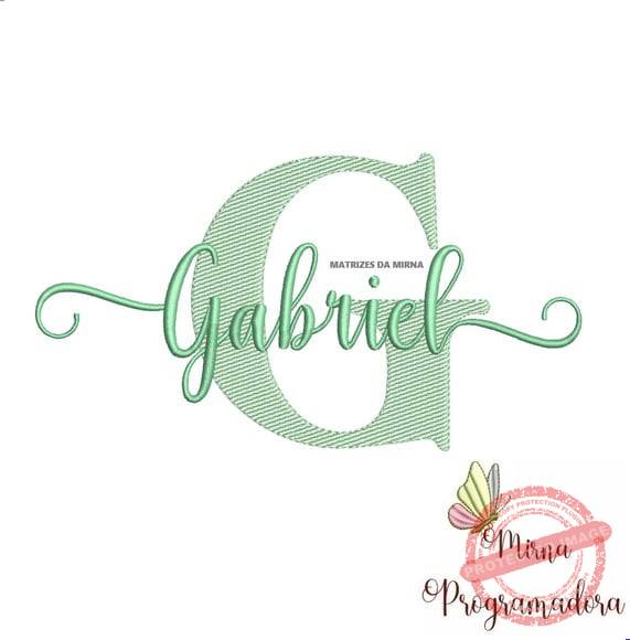 matriz-de-bordado-gabriel-fazemos-qualquer-nome-embroidery Matriz de Bordado - Gabriel - Imagem 1