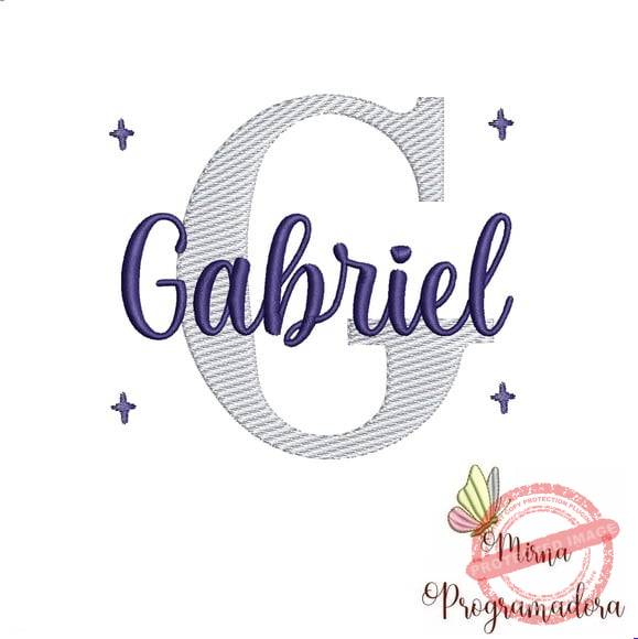 matriz-de-bordado-gabriel-fazemos-qualquer-nome-matriz-de-bordado-gabriel Matriz de Bordado - Gabriel (fazemos Qualquer Nome) - Imagem 1