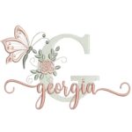 Matriz de Bordado - Georgia (fazemos Qualquer Nome)