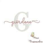 Matriz de Bordado - Giordana (fazemos Qualquer Nome)
