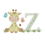 Matriz de Bordado - Girafinha Letra Z