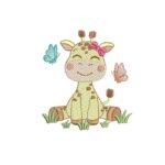Matriz de Bordado - Girafinha Menina