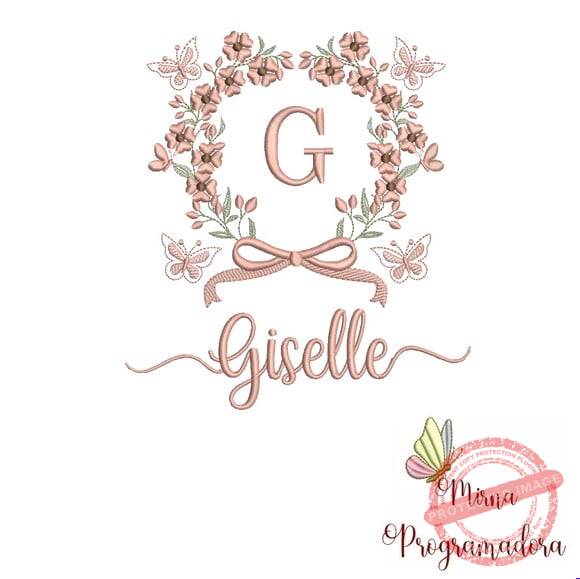 matriz-de-bordado-giselle-matriz-de-bordado-nome Matriz de Bordado - Giselle - Imagem 1