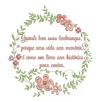 Matriz de Bordado - Guarde Bem as Lembranças