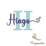Matriz de Bordado - Hiago (fazemos Qualquer Nome)