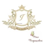 Matriz de Bordado Moldura Arabesco Isadora para bordar
