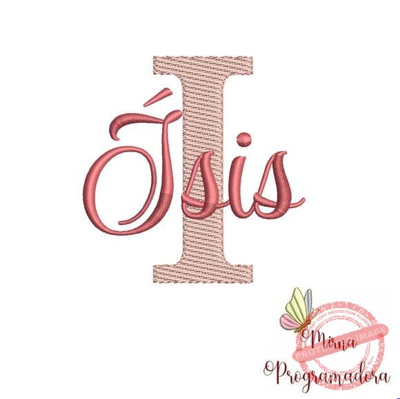 matriz-de-bordado-isis-fazemos-qualquer-nome-elna Matriz de Bordado - Ísis (fazemos Qualquer Nome) - Imagem 1