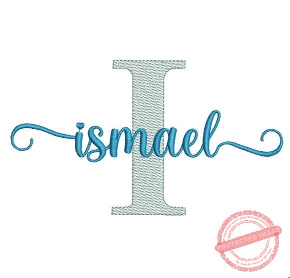 matriz-de-bordado-ismael-fazemos-qualquer-nome Matriz de Bordado - Ismael - Imagem 1