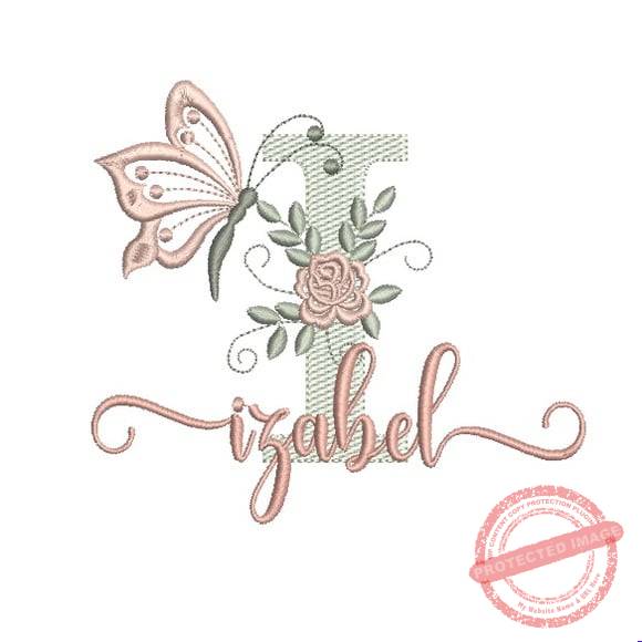 matriz-de-bordado-izabel-fazemos-qualquer-nome-sewing Matriz De Bordado - Izabel - Imagem 1