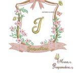 Matriz de Bordado - Jaqueline Brasao Raminho Flores