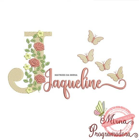 matriz-de-bordado-jaqueline-fazemos-qualquer-nome-matriz-de-bordado-rosas Matriz de Bordado - Jaqueline (fazemos Qualquer Nome) - Imagem 1