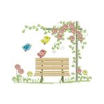 Matriz de Bordado - Jardim Banco Passaros