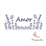 Matriz de Bordado - Jardim Lavanda Amor
