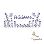 Matriz de Bordado - Jardim Lavanda Felicidade