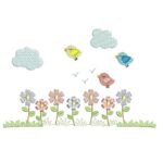 Matriz de Bordado - Jardim Passaros