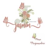 matriz de bordado jasmim