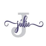 Matriz de Bordado - Júlio (fazemos Qualquer Nome)