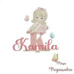 Matriz de Bordado - Kamila (fazemos Qualquer Nome)