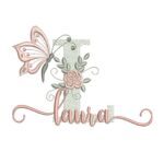 Matriz De Bordado - Laura (fazemos Qualquer Nome)