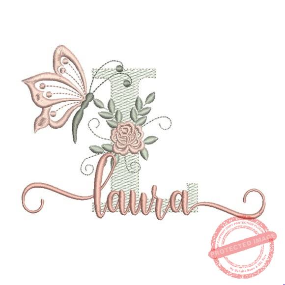 matriz-de-bordado-laura-fazemos-qualquer-nome-elna Matriz De Bordado - Laura (fazemos Qualquer Nome) - Imagem 1