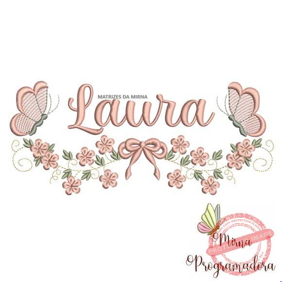 matriz-de-bordado-laura-fazemos-qualquer-nome-superb Matriz de Bordado - Laura (fazemos Qualquer Nome) - Imagem 1
