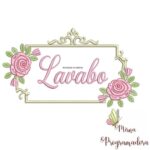 Matriz de Bordado - Lavabo (fazemos Qualquer Nome)