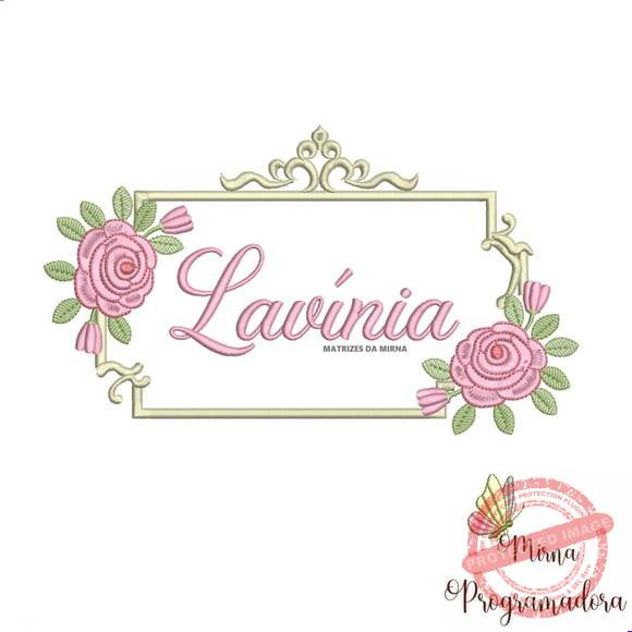 matriz-de-bordado-lavinia-fazemos-qualquer-nome-superb Matriz de Bordado - Lavínia (fazemos Qualquer Nome) - Imagem 1