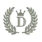 Matriz de Bordado - Letra D (fazemos Qualquer Letra)