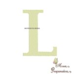 Matriz de Bordado Letra l Rippled