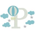 Matriz de Bordado - Letra P (fazemos Qualquer Letra)
