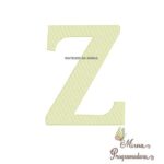 Matriz de Bordado Letra Z Rippled