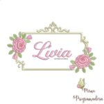 Matriz de Bordado - Lívia (fazemos Qualquer Nome)