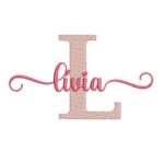 Matriz de Bordado - Lívia (fazemos Qualquer Nome)