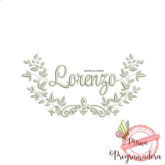 matriz-de-bordado-lorenzo-fazemos-qualquer-nome-brother Matriz de Bordado - Lorenzo (fazemos Qualquer Nome) - Imagem 1
