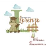 Matriz de Bordado - Lorenzo (fazemos Qualquer Nome)