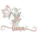 Matriz de Bordado - Luna (fazemos Qualquer Nome)